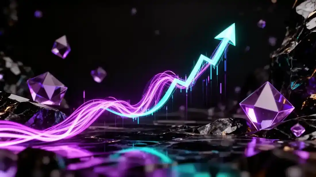 Visualisation abstraite d'un graphique crypto