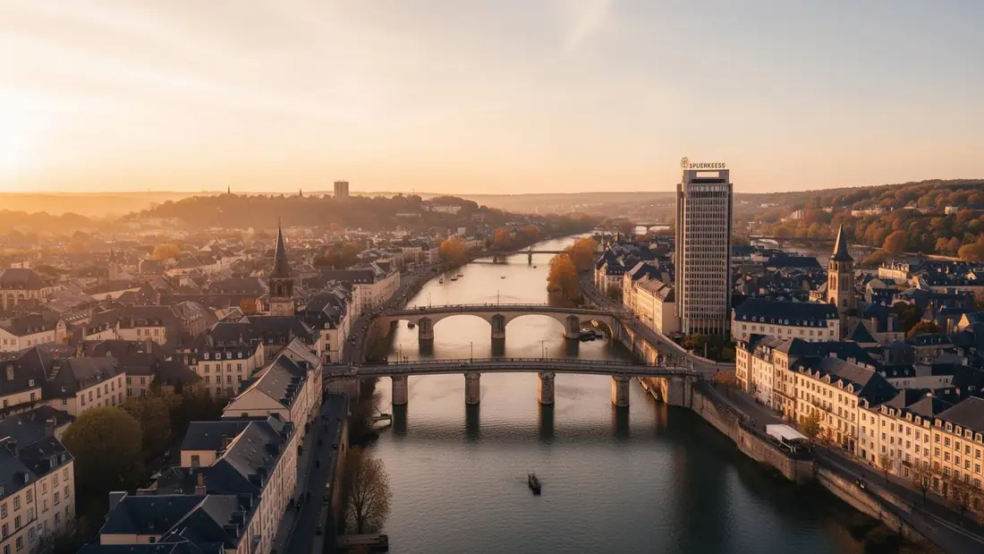 Skyline financier de Luxembourg-Ville
